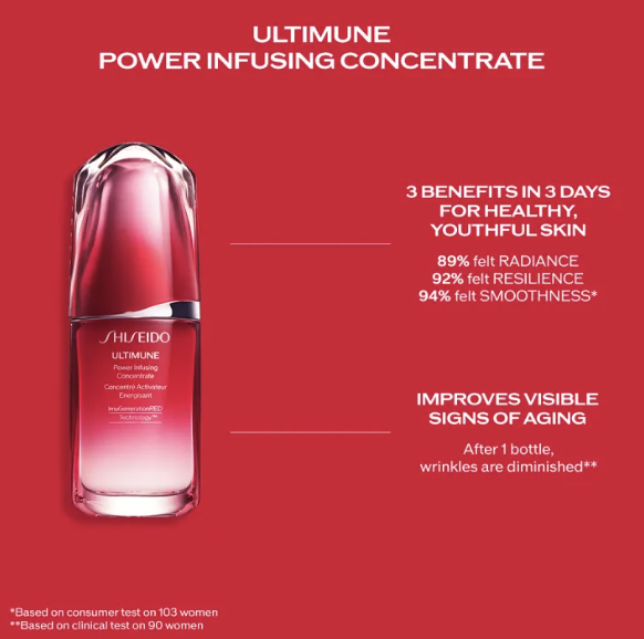 Shiseido Ultimune 3.0 Power Infusing Concentrate 75ml. PHOTO: Lazada