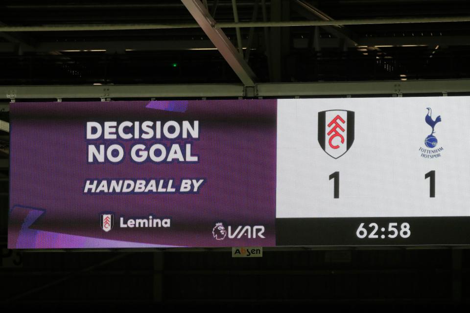 Fulham’s ‘goal’ vs Tottenham would now stand with the coming changesGetty Images