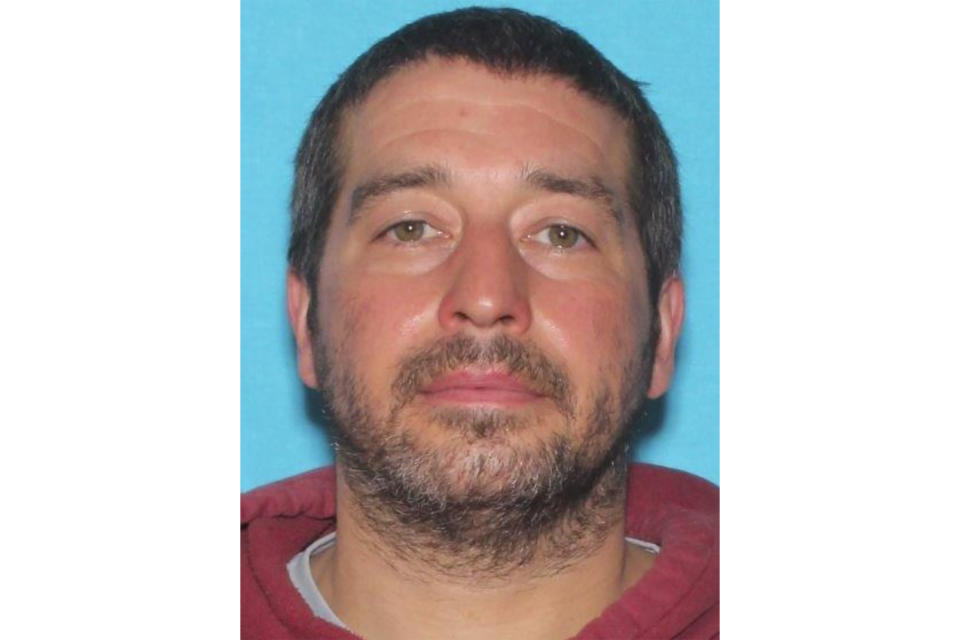 This photo released by the Lewiston Maine Police Department shows Robert Card, who police have identified as a person of interest in connection to mass shootings in Lewiston, Maine, on Wednesday, Oct. 25, 2023. (Lewiston Maine Police Department via AP)