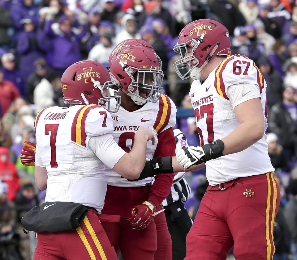 Iowa State’s Joel Lanning (7) started 14 games at QB over the past two seasons. Now he’s a linebacker. (AP)