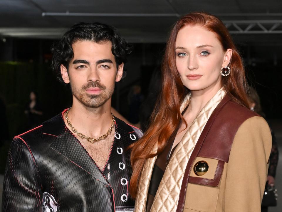 Joe Jonas and Sophie Turner on October 15, 2022 in Los Angeles, California.