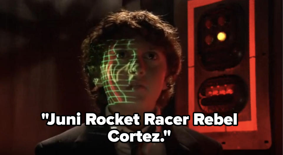 Young boy with caption "Juni Rocket Racer Rebel Cortez"