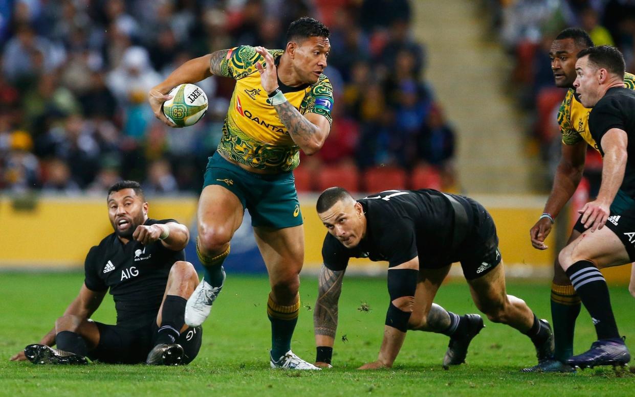 Folau scores his 12th Test try of the year on Saturday - Getty Images AsiaPac