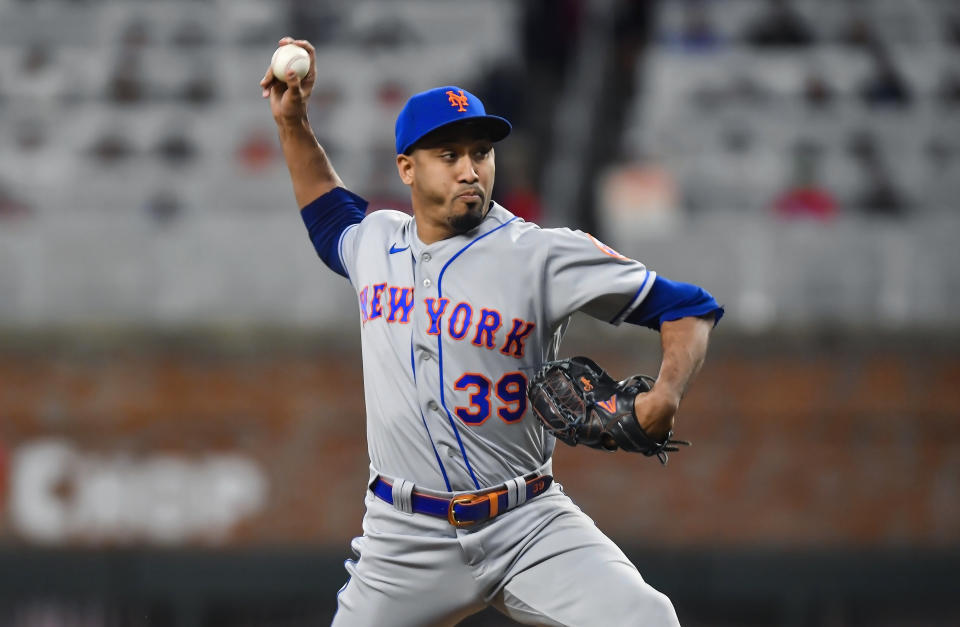 Edwin Diaz is staying with the Mets. (Photo by Austin McAfee/Icon Sportswire via Getty Images)