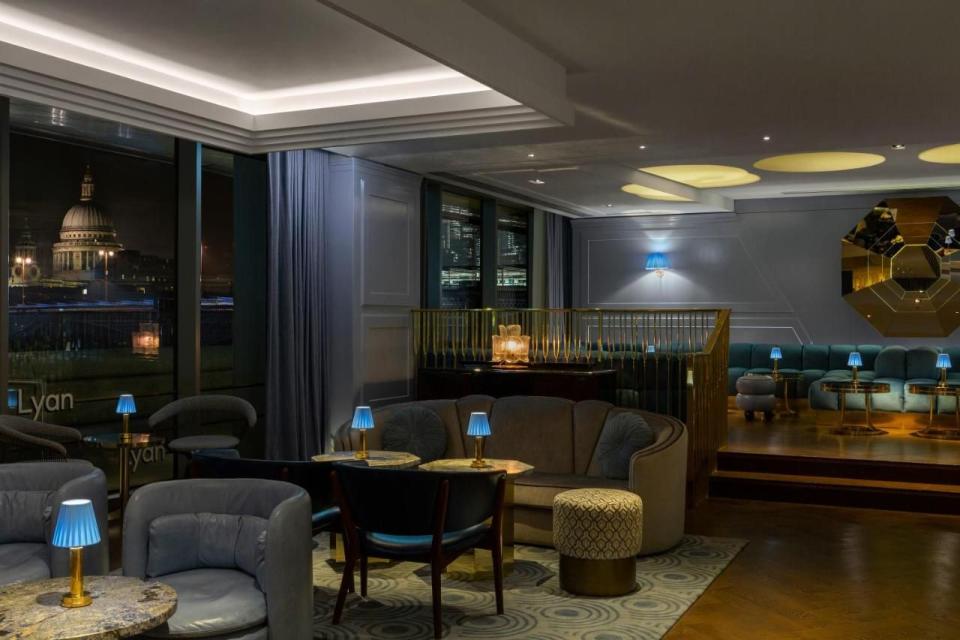 <p>This South Bank hotel has possibly the greatest view of St Paul’s in all of London, not to mention some of the city’s coolest cocktails, courtesy of its flocked-to bar Lyaness, a regular star of best-bar-in-the-world lists thanks to its resident master mixologist. </p><p><a href="https://www.booking.cn/hotel/gb/sea-containers-london.en-gb.html?aid=2200764&label=romantic-hotels-london" rel="nofollow noopener" target="_blank" data-ylk="slk:Sea Containers" class="link ">Sea Containers</a>' riverside terrace is romantic all year round, even in winter thanks to sheepskin blankets and faux-fur throws helpfully supplied by staff. At the Agua Spa, the organic Hedgerow product line is blended on-site, and guests can book beautifying treatments, too. The hotel has its very own Curzon Cinema, ready for couples to locate the back seat.</p><p><a class="link " href="https://www.booking.cn/hotel/gb/sea-containers-london.en-gb.html?aid=2200764&label=romantic-hotels-london" rel="nofollow noopener" target="_blank" data-ylk="slk:CHECK AVAILABILITY">CHECK AVAILABILITY</a></p>
