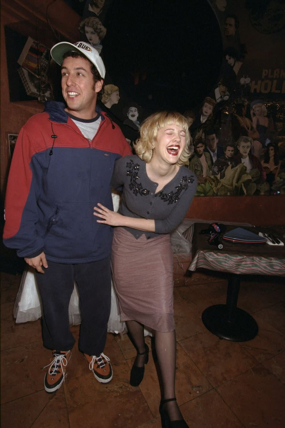 Drew Barrymore and Adam Sandler