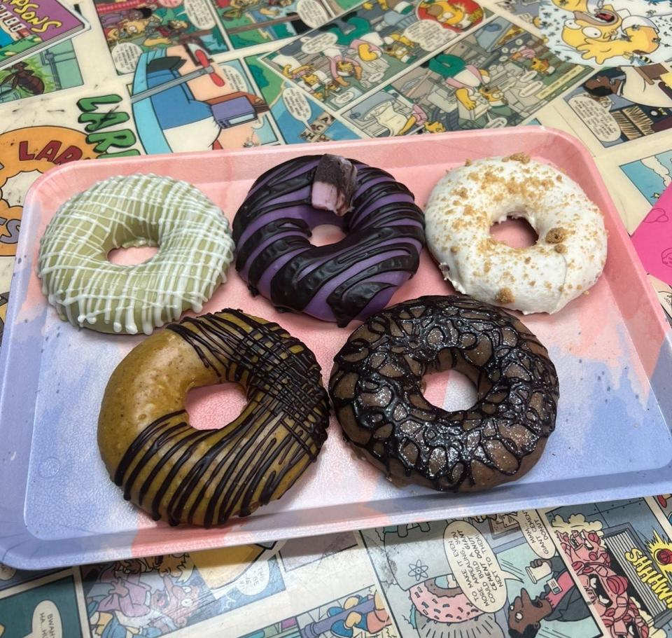 A variety of doughnuts from Stay Glazed...Donuts in downtown Asheville.