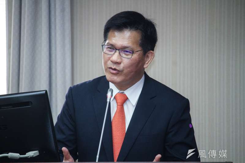  20200928-交通部長林佳龍出席立院交通委員會備詢。（蔡親傑攝）
