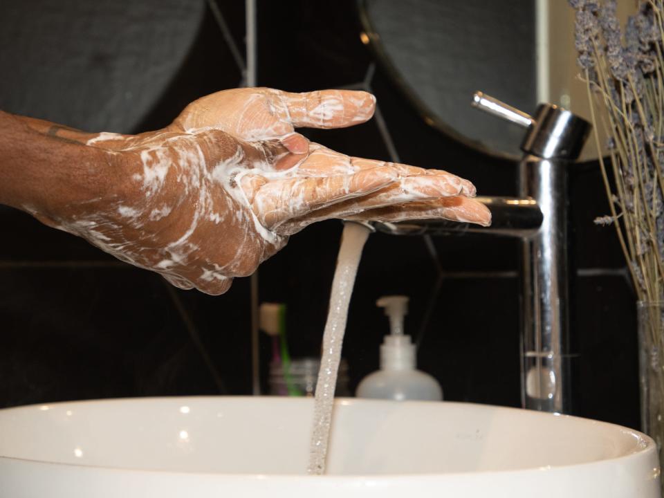 medical coronavirus virus flu sick cold hygiene hand sanitizer clorox hands wash cleaning bacteria cox 8