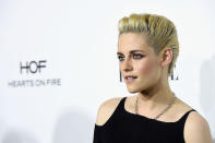 <p>Use some beach spray and gel to get a Kirsten Stewart-esque slicked-back do [Photo: Getty] </p>