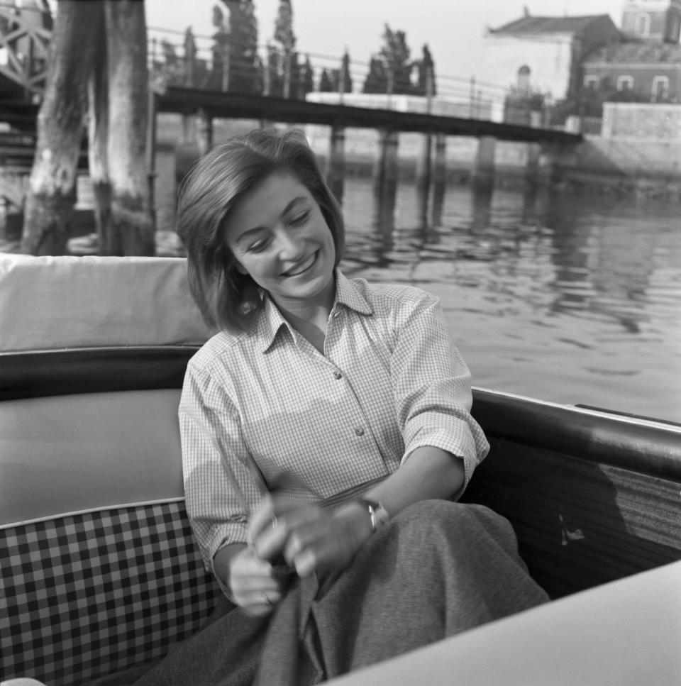 Anouk Aimée en 1952 à Venise