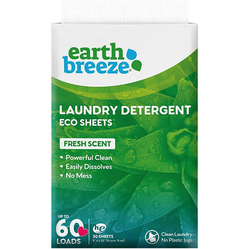 Earth Breeze Laundry Detergent Eco Sheets