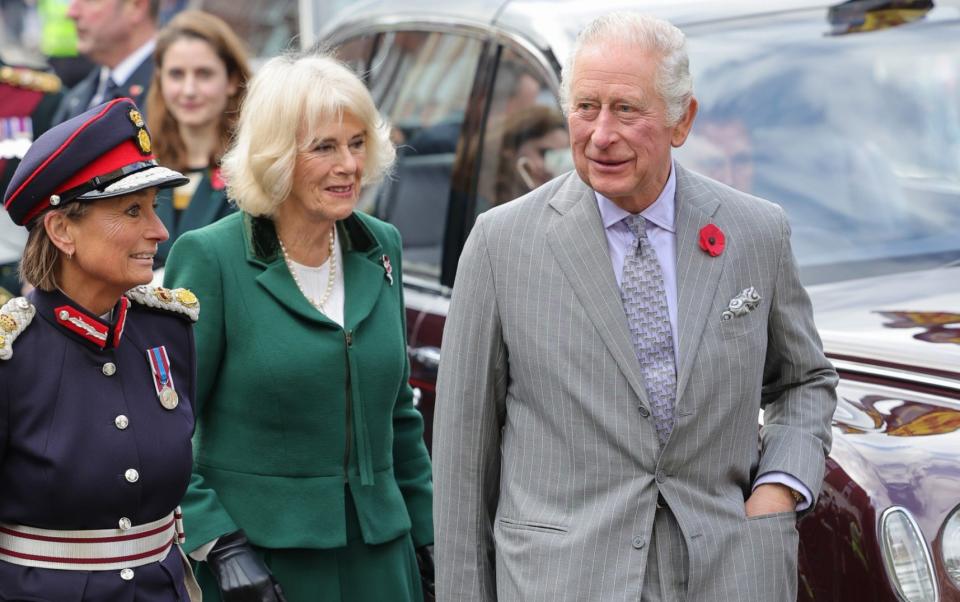 King Charles III and Camilla Queen Consort arrive for the Welcoming Ceremony to the City of York - Chris Jackson