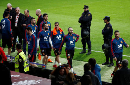 Soccer Football - Spain Training - Wanda Metropolitano, Madrid, Spain - March 26, 2018 Spain's Andres Iniesta during training REUTERS/Juan Medina