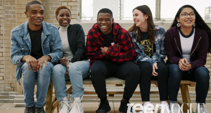 Clifton Kinnie, Kenidra Woods, Nick Joseph, Natalie Barden und Jazmine Wildcat sind alle junge Aktivisten, die sich für schärfere Waffengesetze einsetzen. (Bild: Tyler Mitchell for Teen Vogue/@tylersphotos)