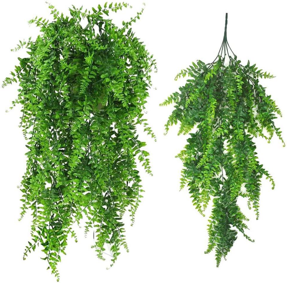 Artificial Fern Hanging Basket