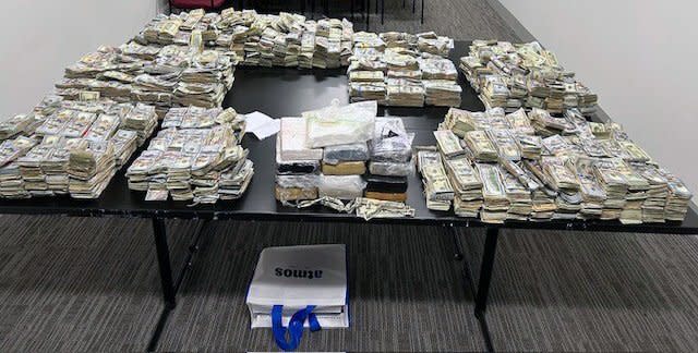 Almost 30 pounds of cocaine and over $3 million in cash were found inside furniture with secret compartments in an apartment in the Bronx on March 20, 2024, according to officials. (Credit: NYC Special Narcotics Prosecutor)