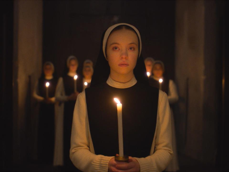 Sydney Sweeney as Sister Cecilia in "Immaculate"