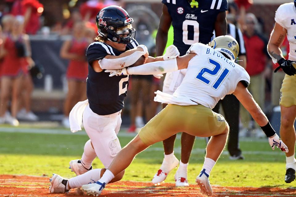 Tulsa safety Bryson Powers leads the Golden Hurricane with 38 total tackles (16 solo), two tackles for loss and a forced fumble in 2022.