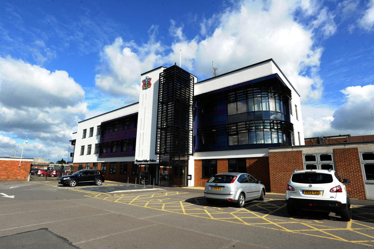 Thames Valley Police headquarters - the force where Larman was serving during his training. (Oxford Mail/SWNS)