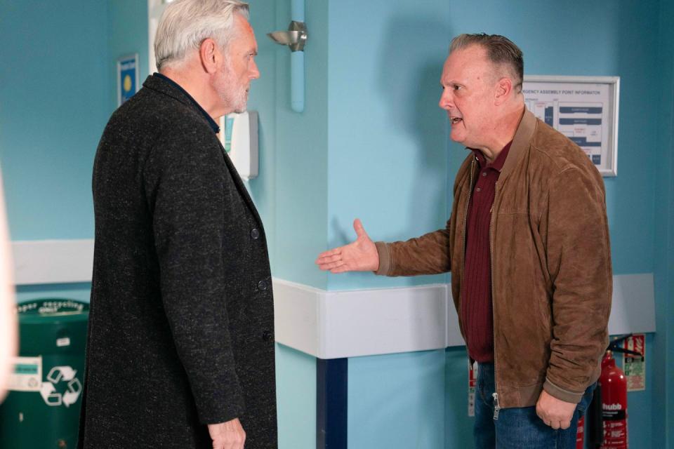 eastenders harvey confronts rocky