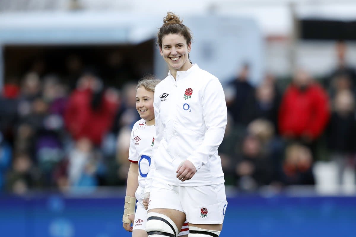 Sarah Hunter finished her rugby career on home soil as England cruised to victory against Scotland (Will Matthews/PA) (PA Wire)