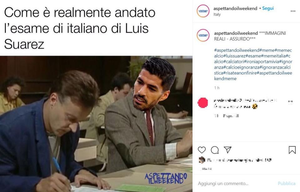 La notizia dell'esame concordato del Pistolero Suarez ha fatto scatenare il web. Ecco alcuni dei meme più divertenti