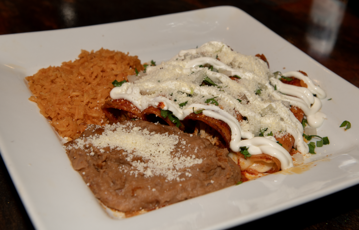 Enchiladas de la Casa is the most popular dish at Don Jose Mexican Cuisine.