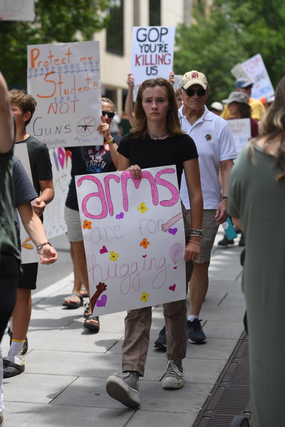 Asheville joined in a national March for Our Lives rally against gun violence June 11, 2022.