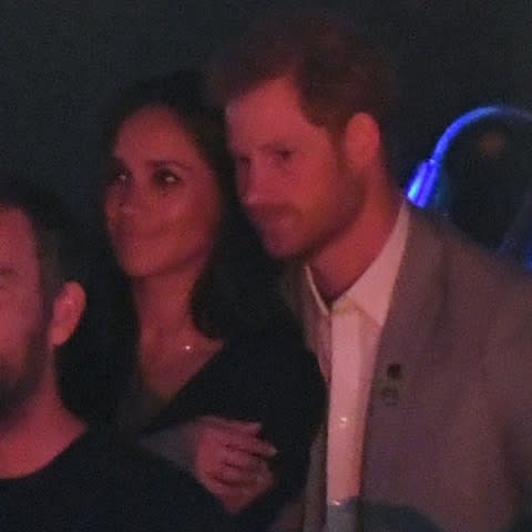 Prince Harry joined Meghan Markle at the closing ceremony of the Invictus Games - Credit: Wireimage