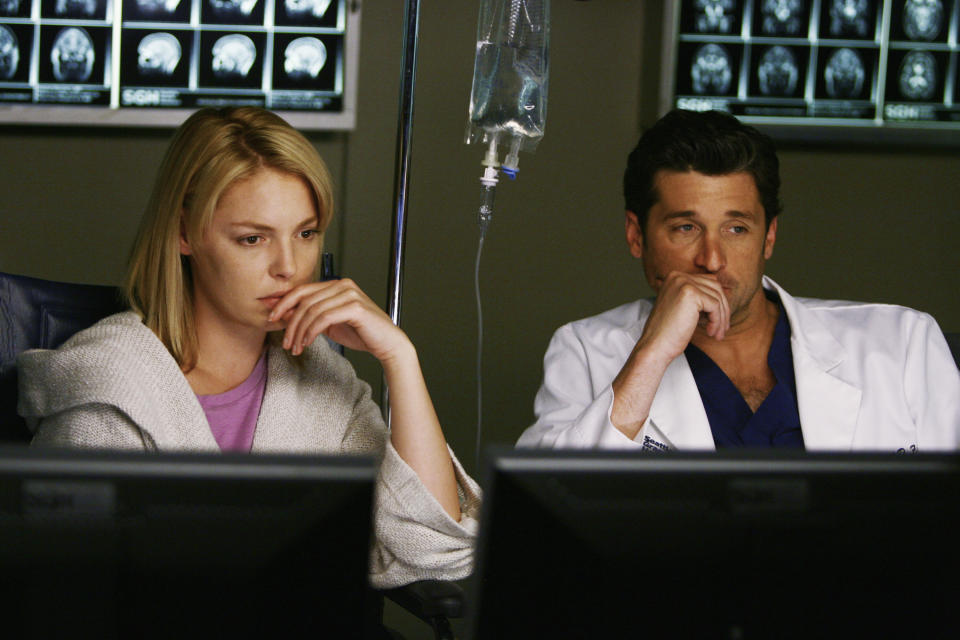 Katherine Heigl neben Patrick Dempsey in "Grey's Anatomy". (Bild: ddp)