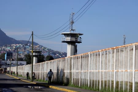 A general view shows the Santa Martha Acatitla prison, where former social development minister Rosario Robles was taken into custody, in Mexico City