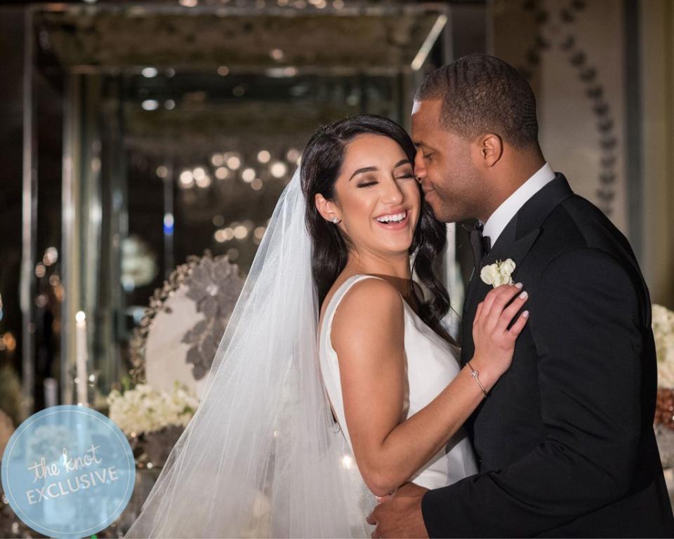 Aiyda and Randall Cobb Wedding, New York City, April 2017. (Credit: Brian Marcus / Fred Marcus Studio)