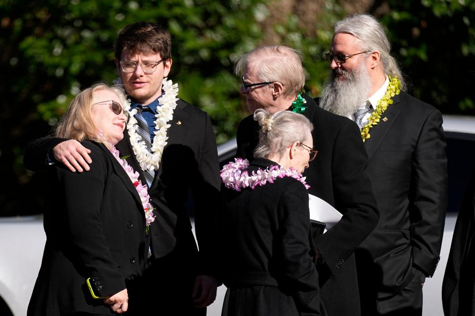 Amy Carter, left, and her husband John Joseph 