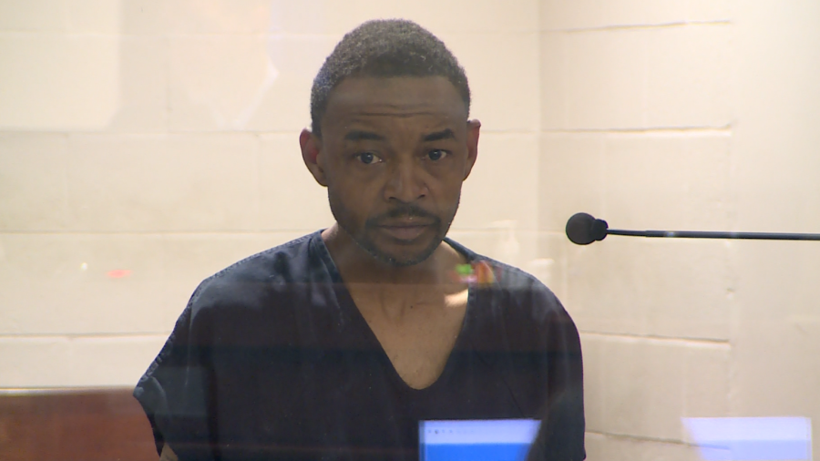 <em>Jemarcus Williams, the man accused to hitting and killing two Nevada State Police officers, appears in court for the first time on Dec. 1, 2023. (KLAS)</em>