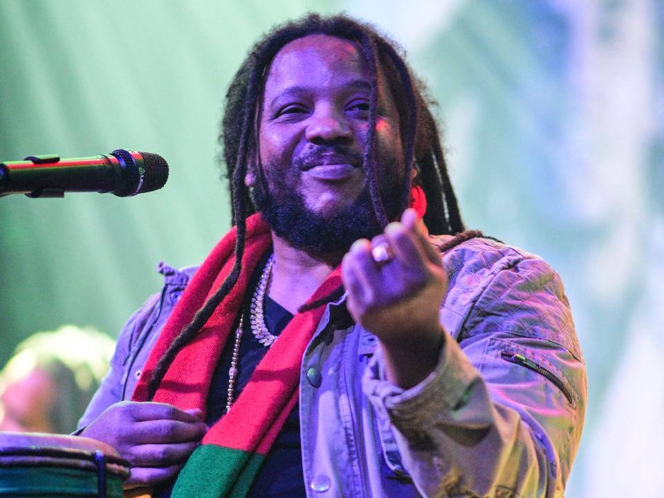 Stephen Marley performs during Stephen Marley 'Unplugged Old Soul Tour' at Center Stage on October 21, 2023 in Atlanta, Georgia.