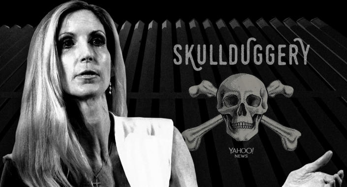 Ann Coulter and the border wall (Photo illustration: Yahoo News; photos: Patrick T. Fallon/Bloomberg via Getty Images, Eric Gay/AP)