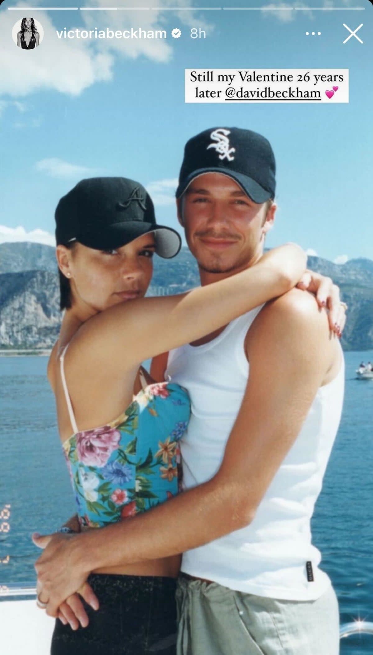 Victoria Beckham posted a throwback snap of her and David Beckham (Instagram/Victoria Beckham)