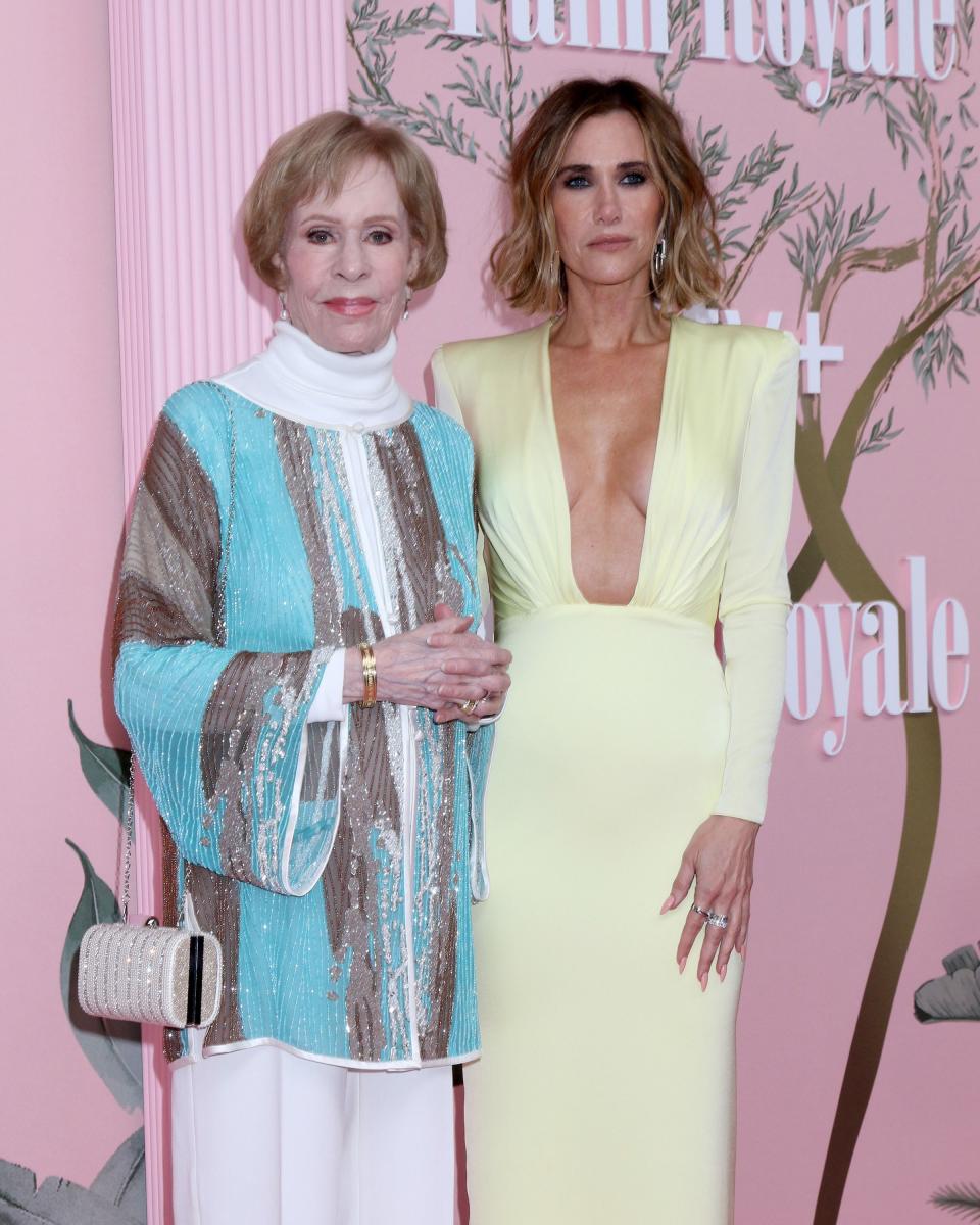 Carol Burnett, Kristen Wiig at arrivals for PALM ROYALE Series Premiere, Samuel Goldwyn Theatre, Beverly Hills, CA, March 14, 2024. Photo By: Priscilla Grant/Everett Collection