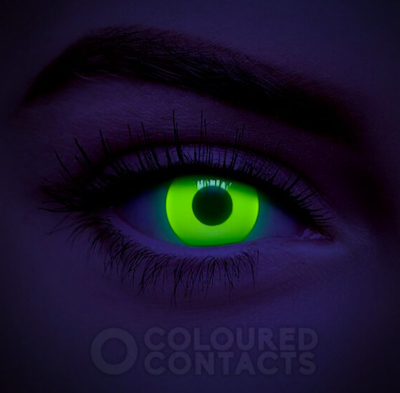 Coloured Contacts Yellow UV I-Glow Colored Contact Lenses (Daily)