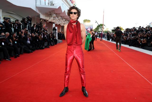 Timothée Chalamet sparks frenzy as he goes topless on Oscars red carpet  'Did he forget?', Celebrity News, Showbiz & TV