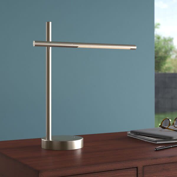 5) Gold Craner Desk Lamp