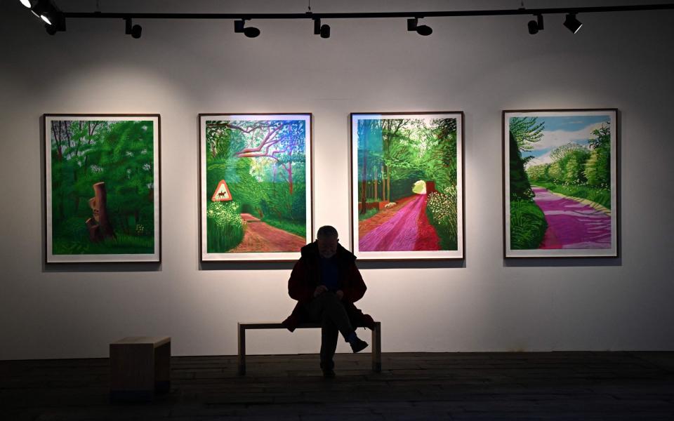 Salts Mill houses the largest collection of David Hockney's art in the world
