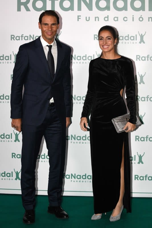 Rafa Nadal con su mujer Mery Perelló 