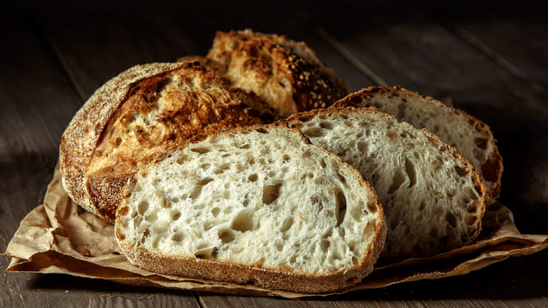 A loaf of sourdough bread