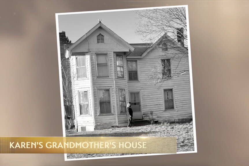 Karen Huger stands near her grandmother's house featured in The Real Housewives of Potomac Season 8 Episode 7.