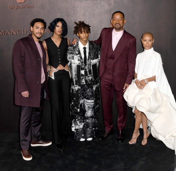 Will Smith y Jada Pinkett con sus hijos