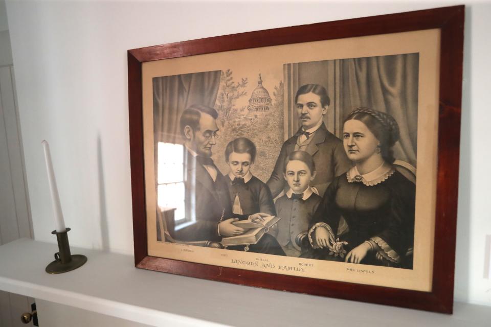 A picture of the Lincoln’s Family in the children’s bedroom in the Mary Todd Lincoln House.  Feb. 7, 2023