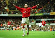 <p>2001: Tottenham Hotspur 3 Manchester United 5. When Spurs led the Premier League champions 3-0 at White Hart Lane at half time, it looked all over. It wasn’t. Here David Beckham celebrates capping United’s incredible fightback with the Reds’ fifth goal </p>