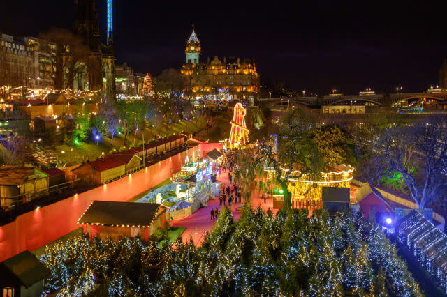 Scotland, Edinburgh, Christmas Market